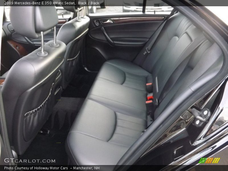 Black / Black 2009 Mercedes-Benz E 350 4Matic Sedan