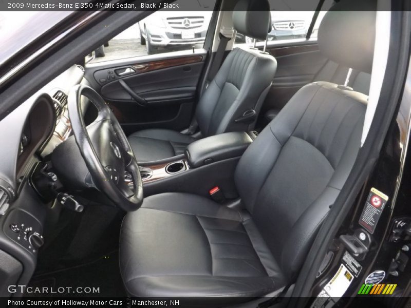 Black / Black 2009 Mercedes-Benz E 350 4Matic Sedan