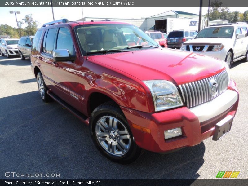 Sangria Red Metallic / Camel/Sand 2009 Mercury Mountaineer Premier