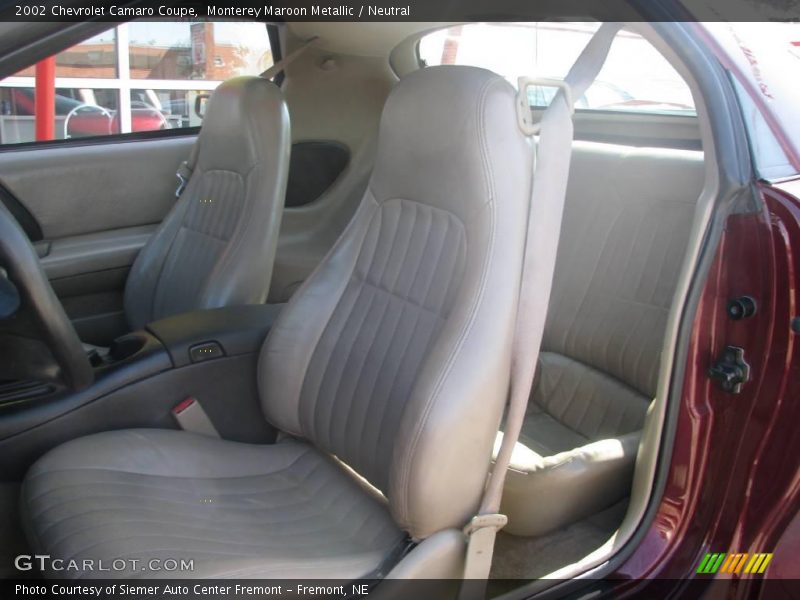 Monterey Maroon Metallic / Neutral 2002 Chevrolet Camaro Coupe