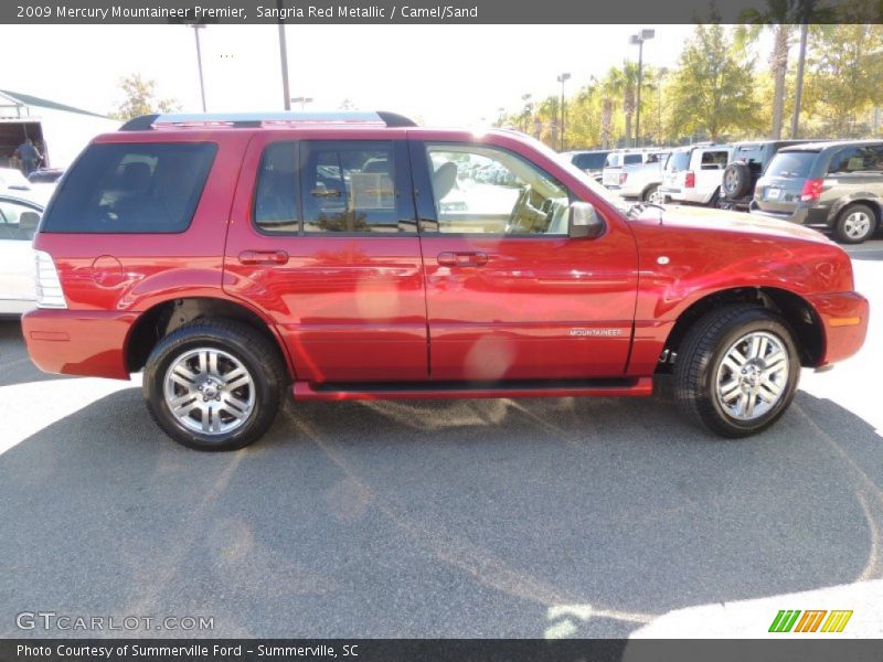 Sangria Red Metallic / Camel/Sand 2009 Mercury Mountaineer Premier