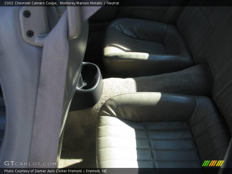 Monterey Maroon Metallic / Neutral 2002 Chevrolet Camaro Coupe