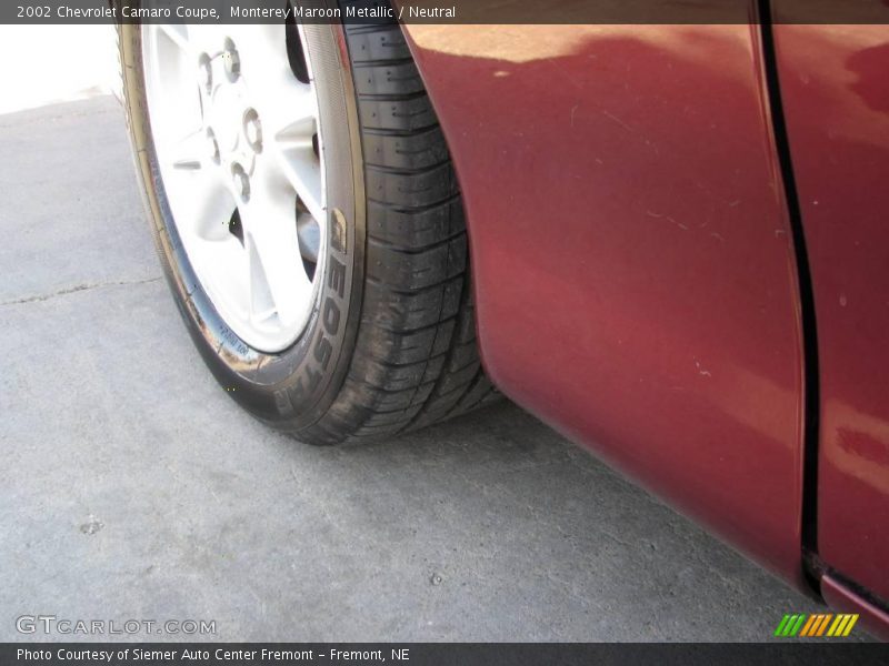 Monterey Maroon Metallic / Neutral 2002 Chevrolet Camaro Coupe