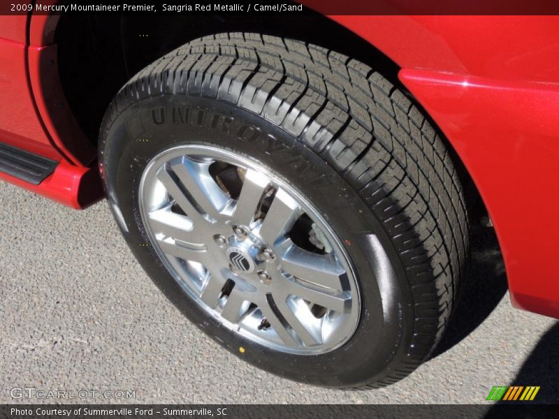 Sangria Red Metallic / Camel/Sand 2009 Mercury Mountaineer Premier