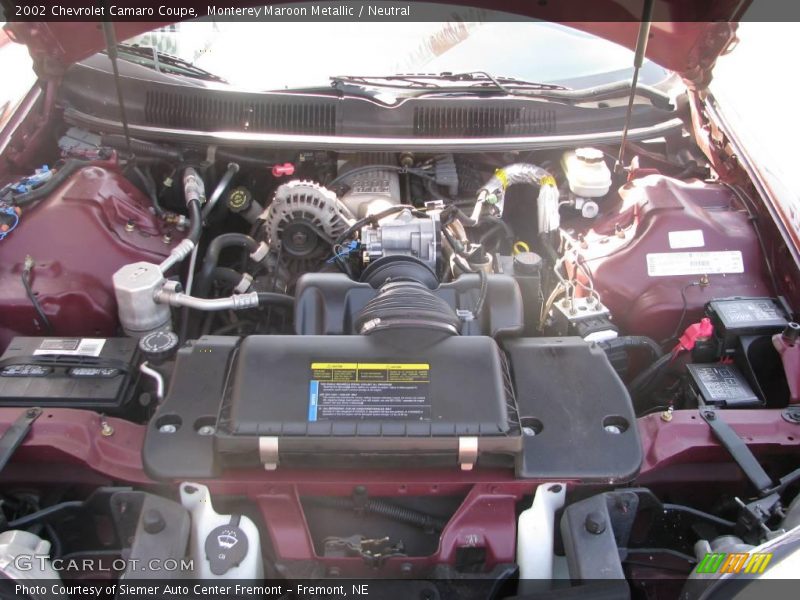 Monterey Maroon Metallic / Neutral 2002 Chevrolet Camaro Coupe