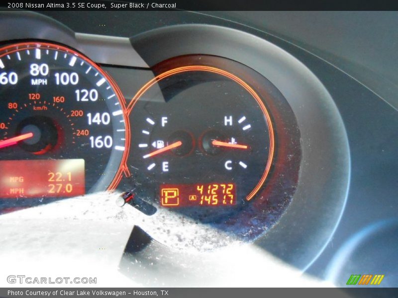 Super Black / Charcoal 2008 Nissan Altima 3.5 SE Coupe