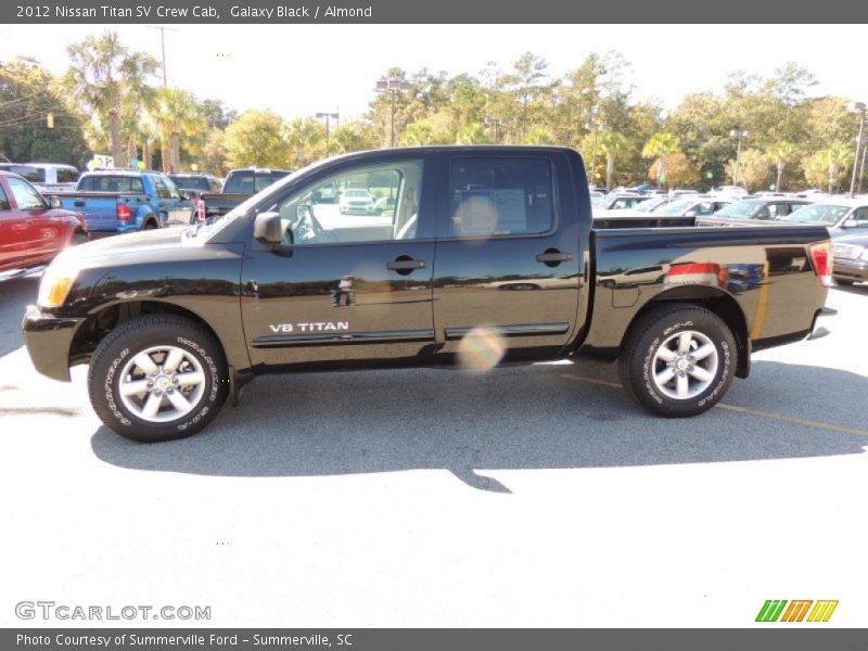Galaxy Black / Almond 2012 Nissan Titan SV Crew Cab