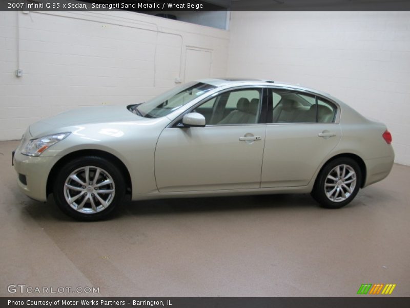 Serengeti Sand Metallic / Wheat Beige 2007 Infiniti G 35 x Sedan