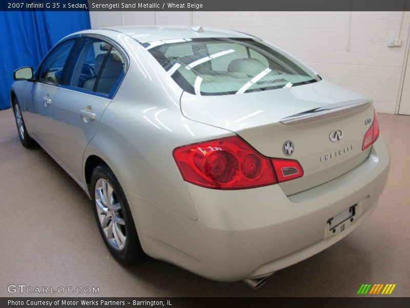 Serengeti Sand Metallic / Wheat Beige 2007 Infiniti G 35 x Sedan