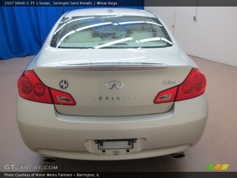 Serengeti Sand Metallic / Wheat Beige 2007 Infiniti G 35 x Sedan