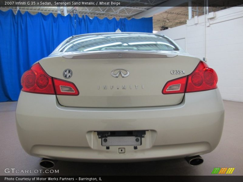 Serengeti Sand Metallic / Wheat Beige 2007 Infiniti G 35 x Sedan