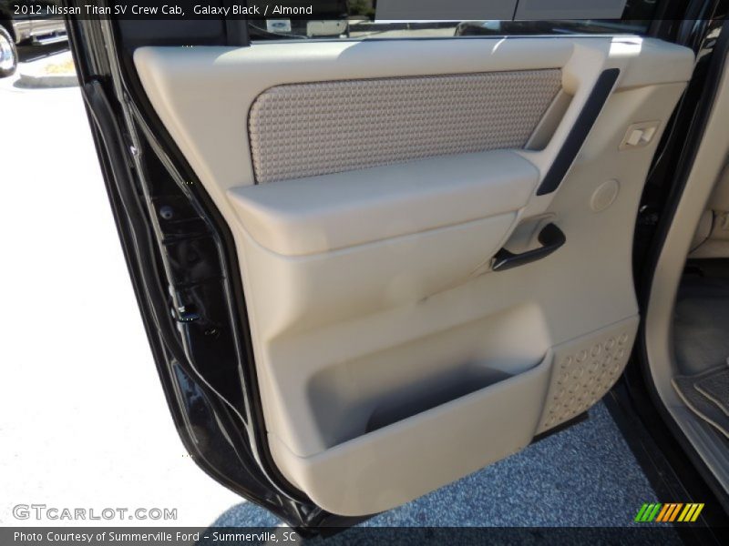 Galaxy Black / Almond 2012 Nissan Titan SV Crew Cab