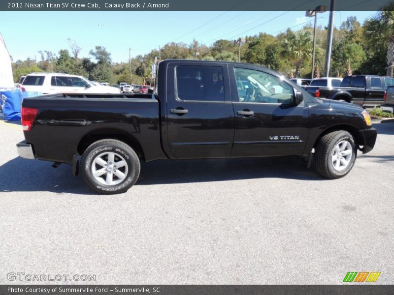 Galaxy Black / Almond 2012 Nissan Titan SV Crew Cab