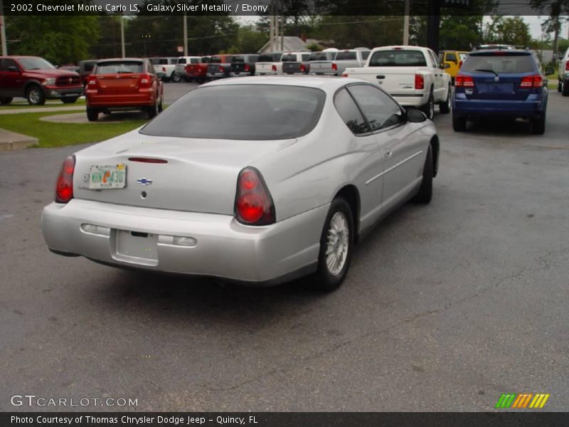 Galaxy Silver Metallic / Ebony 2002 Chevrolet Monte Carlo LS