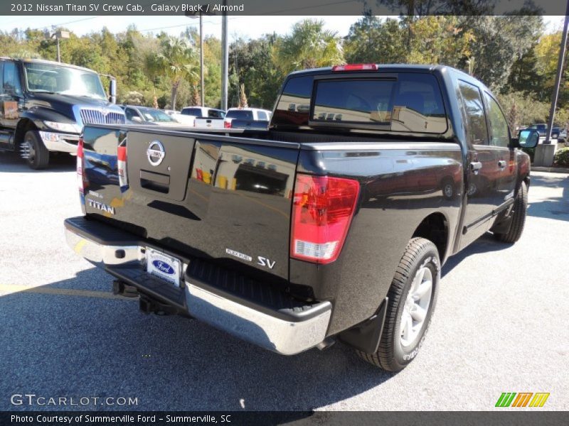 Galaxy Black / Almond 2012 Nissan Titan SV Crew Cab