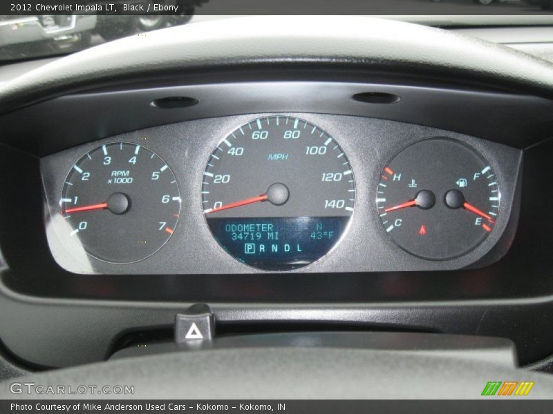 Black / Ebony 2012 Chevrolet Impala LT