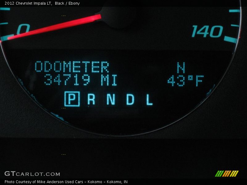 Black / Ebony 2012 Chevrolet Impala LT