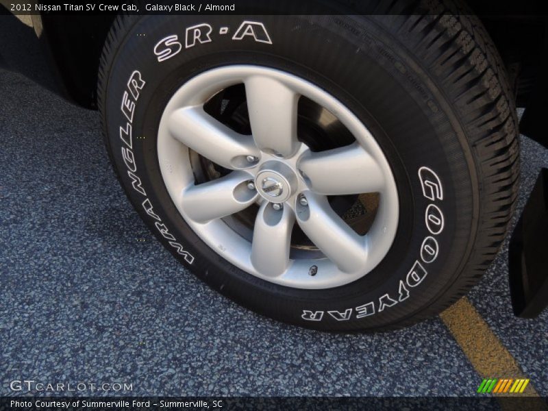 Galaxy Black / Almond 2012 Nissan Titan SV Crew Cab