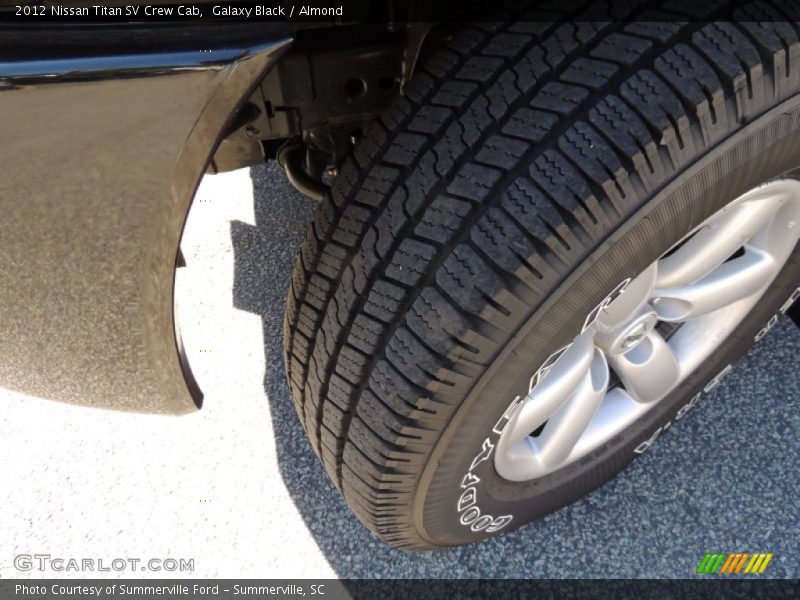 Galaxy Black / Almond 2012 Nissan Titan SV Crew Cab