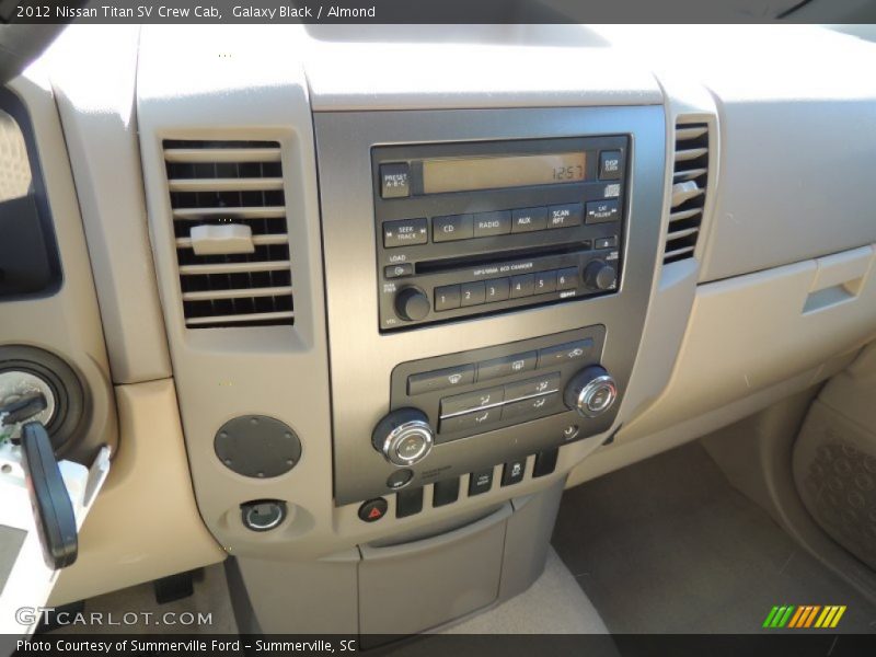 Galaxy Black / Almond 2012 Nissan Titan SV Crew Cab