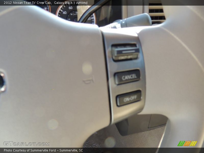 Galaxy Black / Almond 2012 Nissan Titan SV Crew Cab