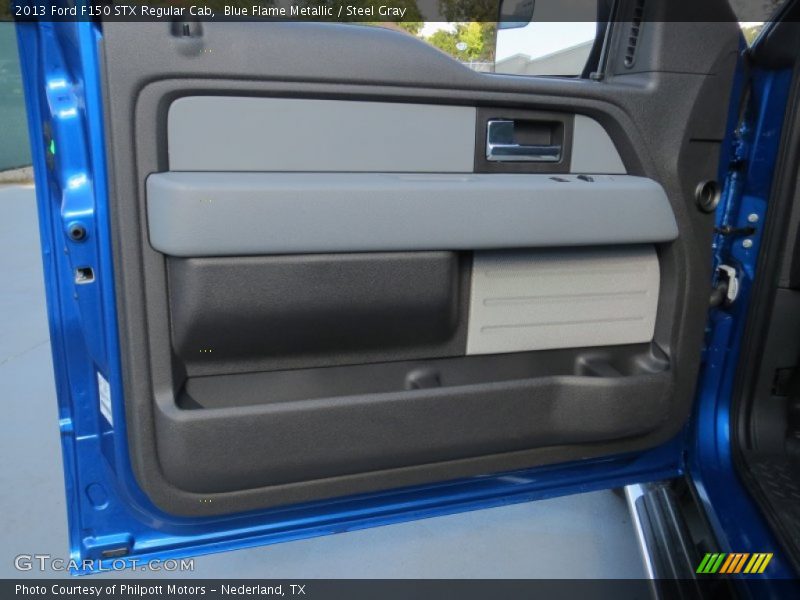 Blue Flame Metallic / Steel Gray 2013 Ford F150 STX Regular Cab