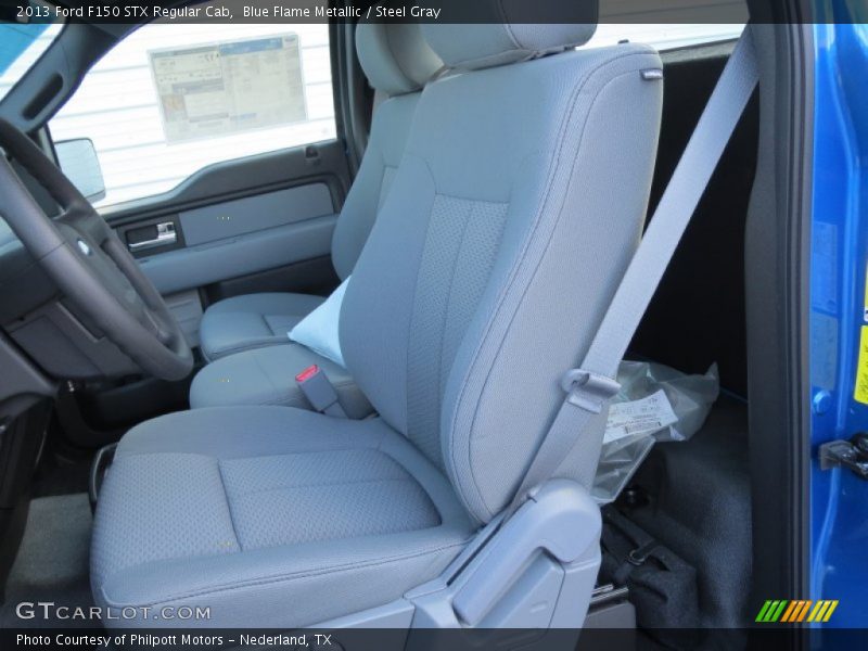 Blue Flame Metallic / Steel Gray 2013 Ford F150 STX Regular Cab