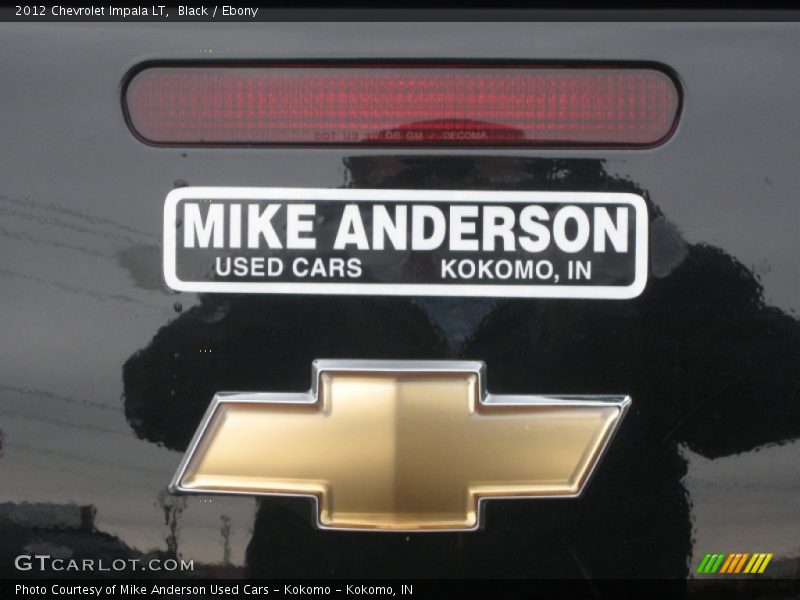 Black / Ebony 2012 Chevrolet Impala LT