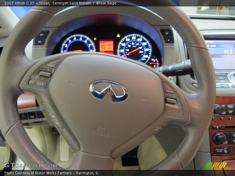 Serengeti Sand Metallic / Wheat Beige 2007 Infiniti G 35 x Sedan