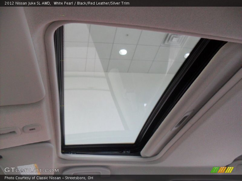 White Pearl / Black/Red Leather/Silver Trim 2012 Nissan Juke SL AWD