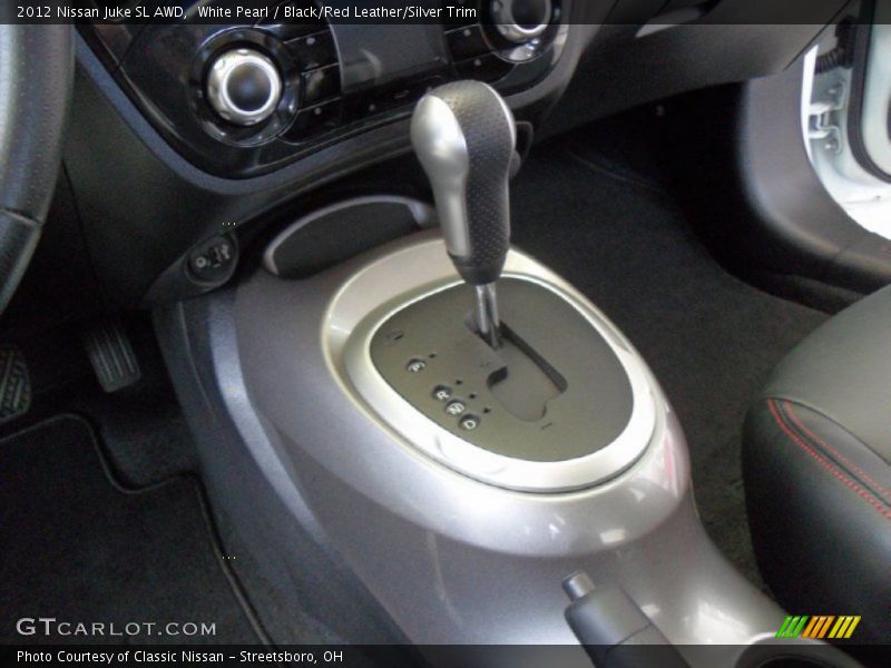 White Pearl / Black/Red Leather/Silver Trim 2012 Nissan Juke SL AWD