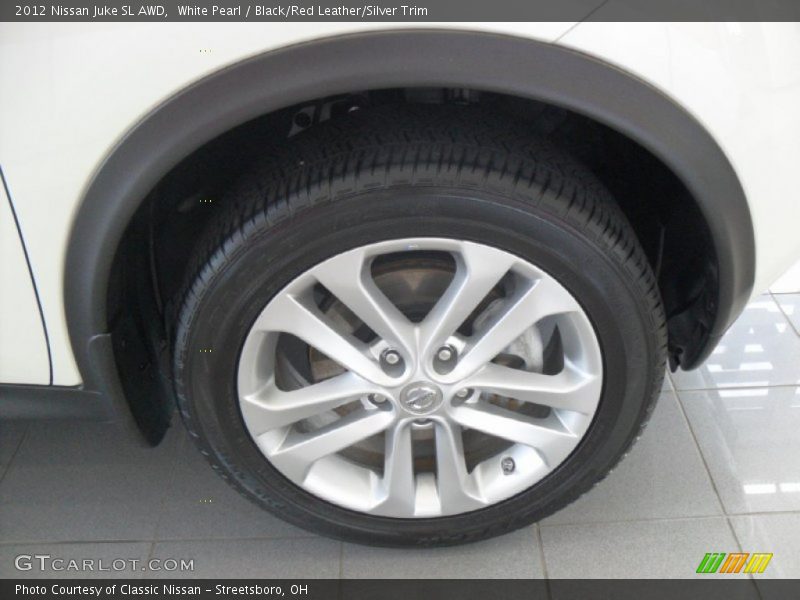 White Pearl / Black/Red Leather/Silver Trim 2012 Nissan Juke SL AWD