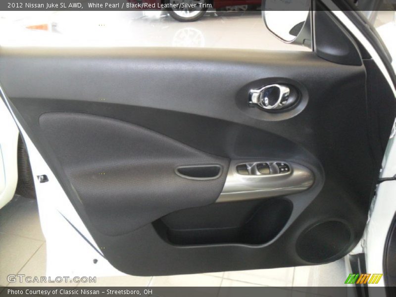 White Pearl / Black/Red Leather/Silver Trim 2012 Nissan Juke SL AWD