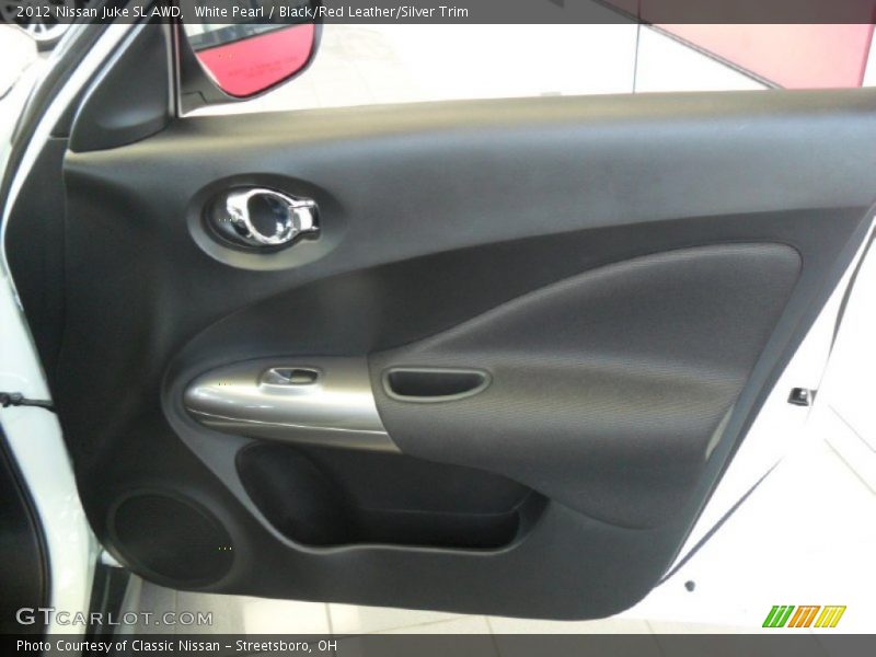White Pearl / Black/Red Leather/Silver Trim 2012 Nissan Juke SL AWD