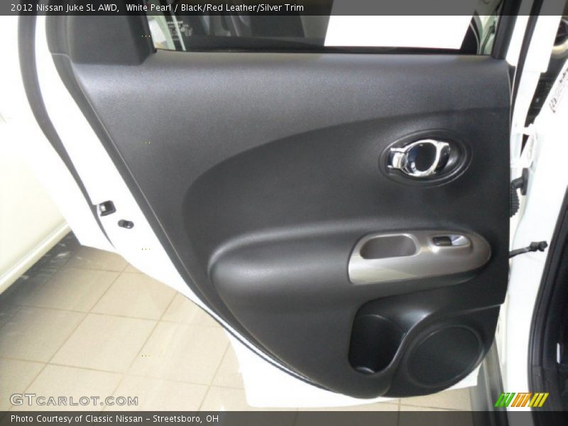 White Pearl / Black/Red Leather/Silver Trim 2012 Nissan Juke SL AWD