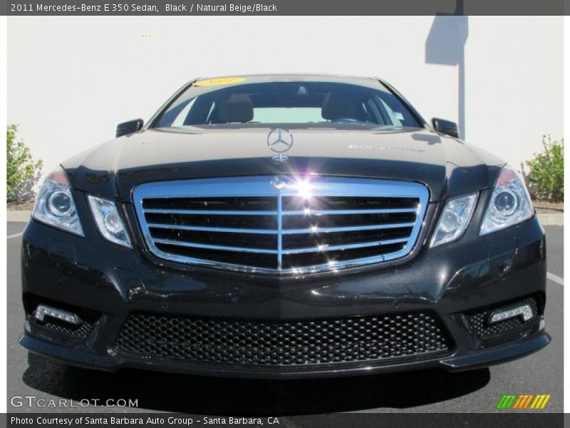 Black / Natural Beige/Black 2011 Mercedes-Benz E 350 Sedan