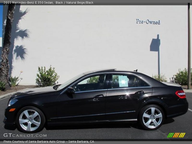 Black / Natural Beige/Black 2011 Mercedes-Benz E 350 Sedan