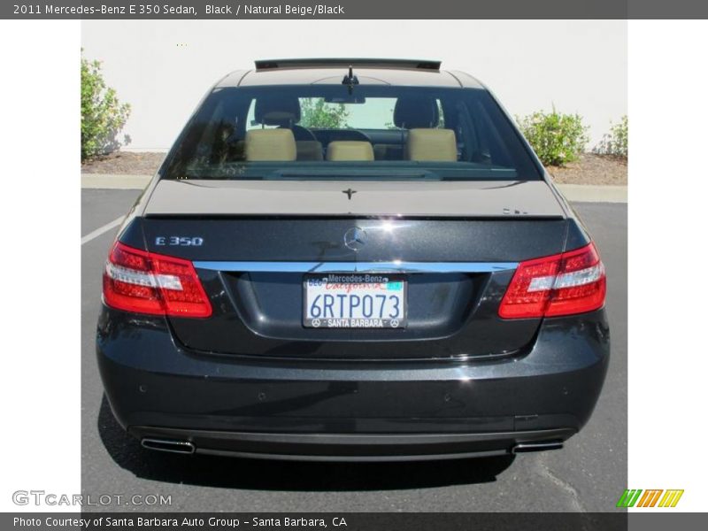 Black / Natural Beige/Black 2011 Mercedes-Benz E 350 Sedan