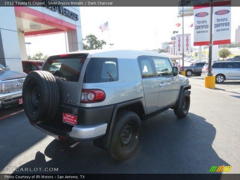 Silver Fresco Metallic / Dark Charcoal 2012 Toyota FJ Cruiser