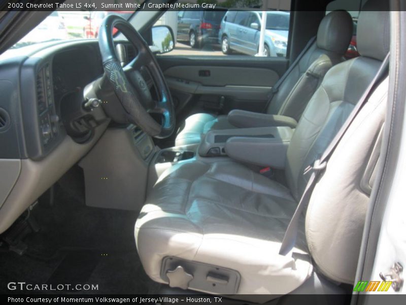 Summit White / Graphite/Medium Gray 2002 Chevrolet Tahoe LS 4x4