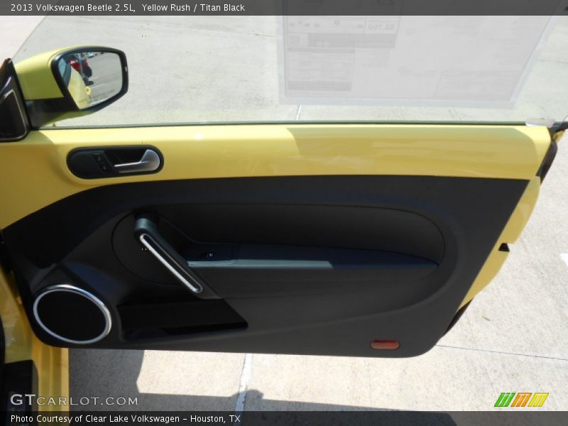 Yellow Rush / Titan Black 2013 Volkswagen Beetle 2.5L