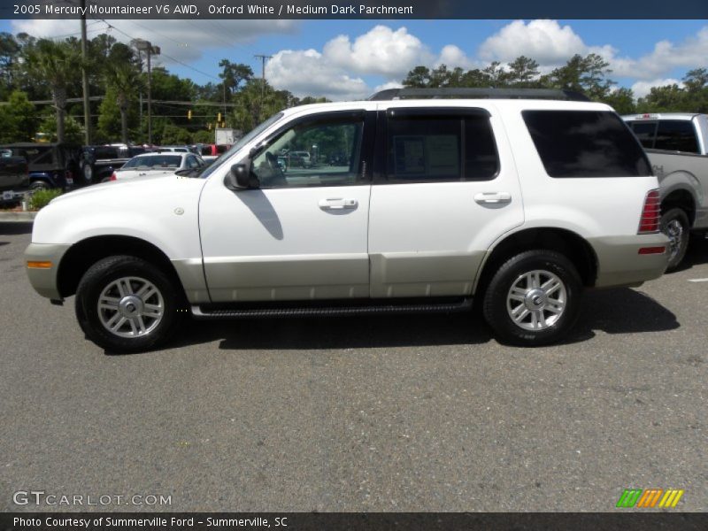 Oxford White / Medium Dark Parchment 2005 Mercury Mountaineer V6 AWD