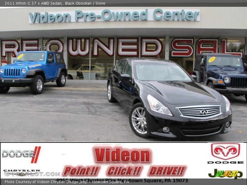 Black Obsidian / Stone 2011 Infiniti G 37 x AWD Sedan
