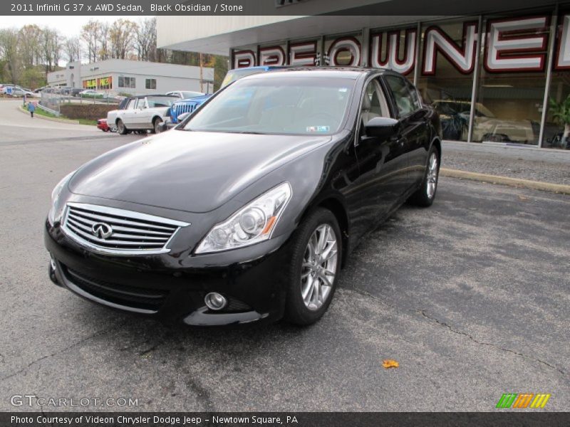Black Obsidian / Stone 2011 Infiniti G 37 x AWD Sedan