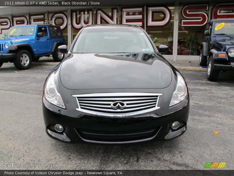 Black Obsidian / Stone 2011 Infiniti G 37 x AWD Sedan