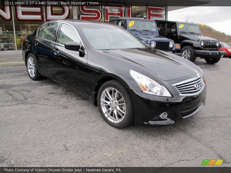 Black Obsidian / Stone 2011 Infiniti G 37 x AWD Sedan