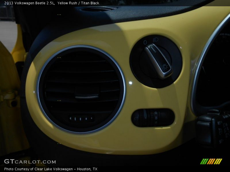 Yellow Rush / Titan Black 2013 Volkswagen Beetle 2.5L