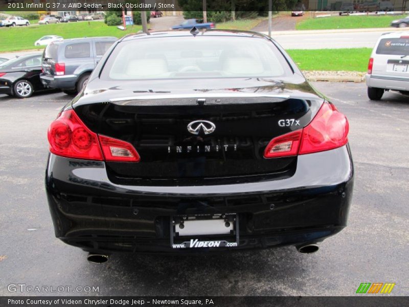 Black Obsidian / Stone 2011 Infiniti G 37 x AWD Sedan