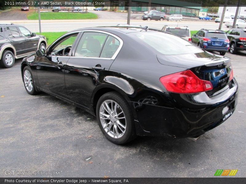 Black Obsidian / Stone 2011 Infiniti G 37 x AWD Sedan