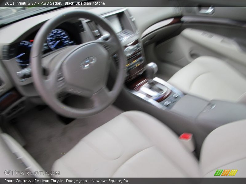 Black Obsidian / Stone 2011 Infiniti G 37 x AWD Sedan
